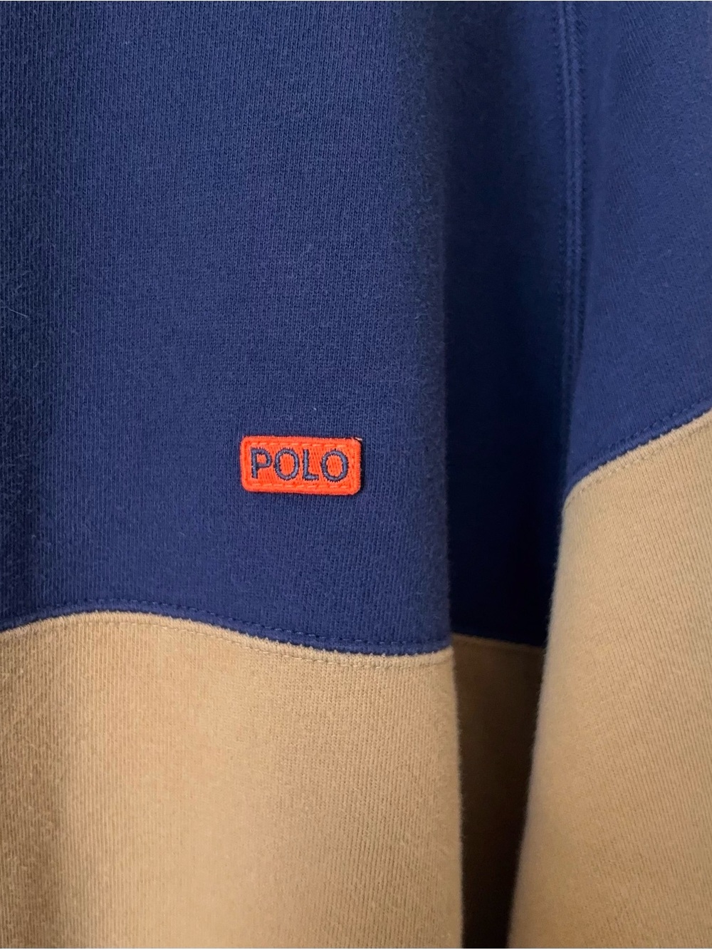 Vintage Polo Country Ralph Lauren Orange Line Crew Neck Sweatshirt Rare 90s - Picture 5 of 11